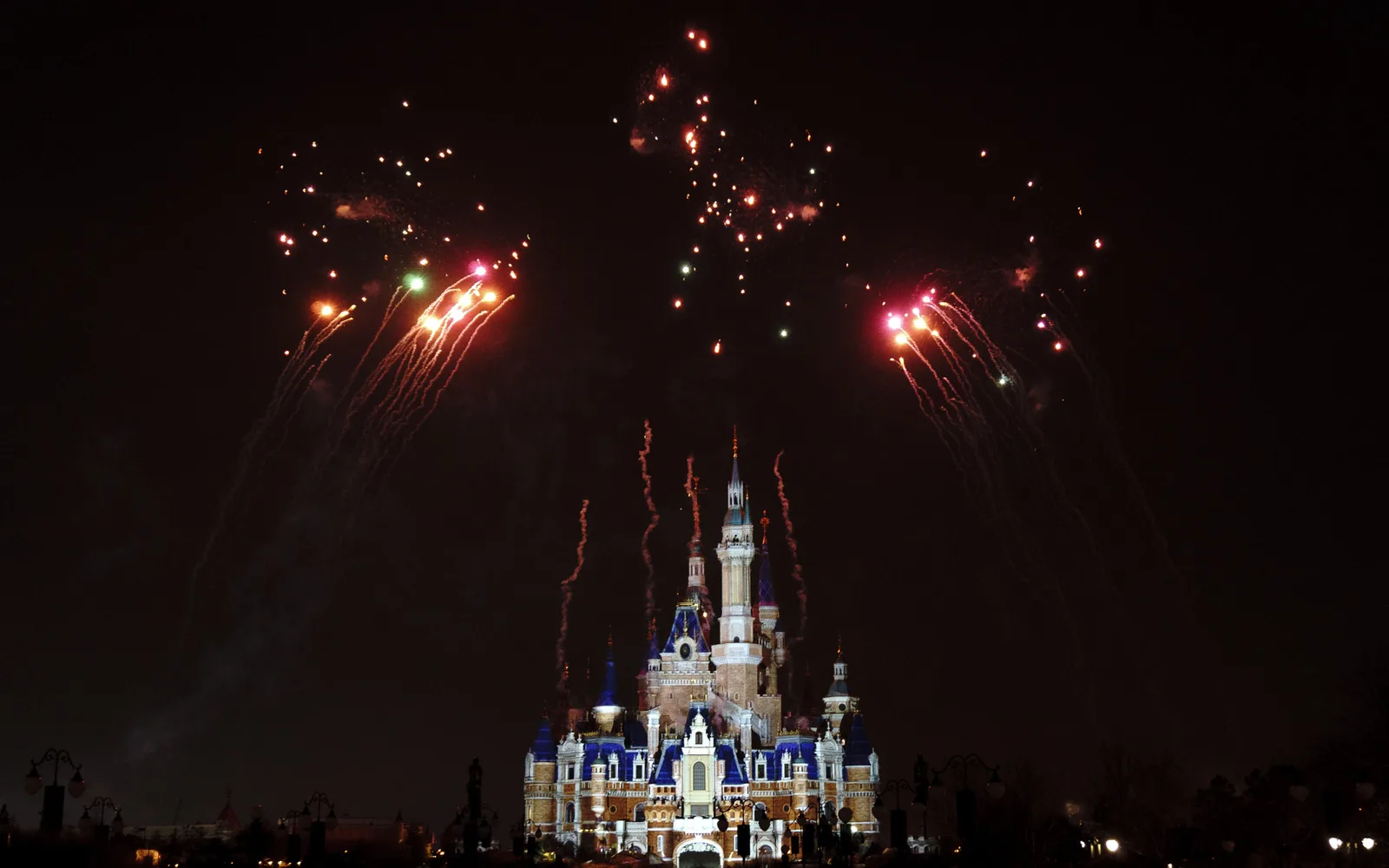 Disneyland Park castle and grounds in Anaheim